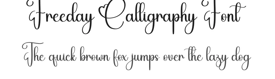 Freeday Calligraphy Font by creativeletter — Script Handwritten Font