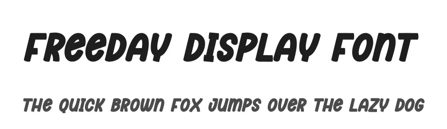 Freeday Display Font by creativeletter — Display Font