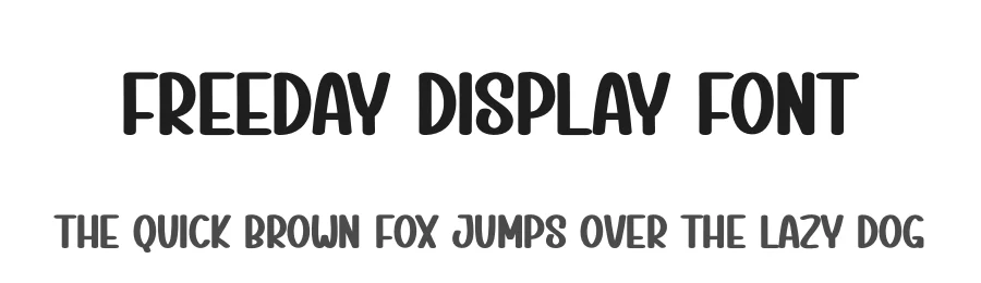 Freeday Display Font by creativeletter — Display Font
