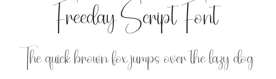 Freeday Script Font by creativeletter — Script Handwritten Font