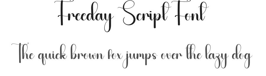 Freeday Script Font by andikastudio — Script Handwritten Font