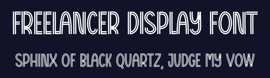 Freelancer Display Font by creativeletter — Display Font — thumbnail 2