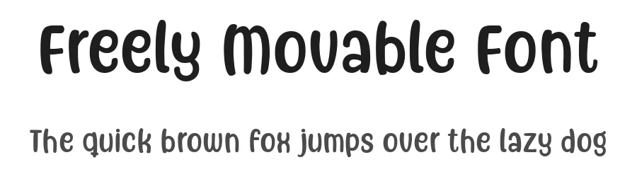 Freely Movable Font by nhfonts — Script Handwritten Font