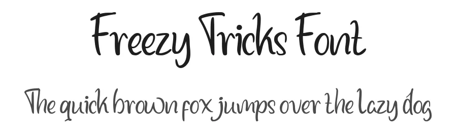 Freezy Tricks Font by fourtypestd — Script Handwritten Font