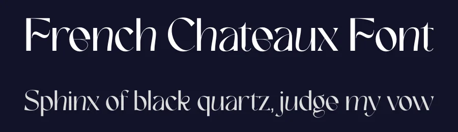 French Chateaux Font by Silver Stag — Sans Serif Font — thumbnail 2