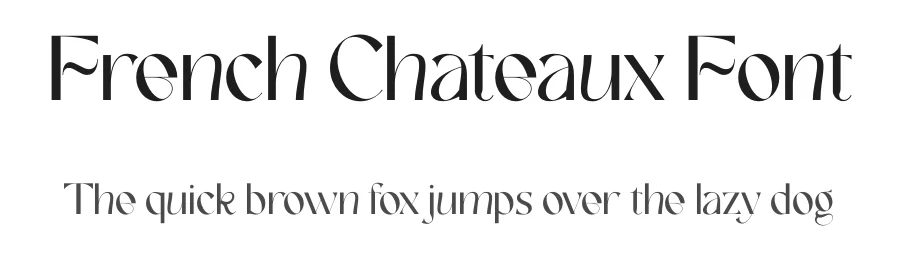 French Chateaux Font by Silver Stag — Sans Serif Font
