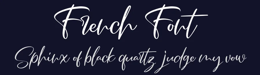 French Font by Vitalii — Script Handwritten Font — thumbnail 2