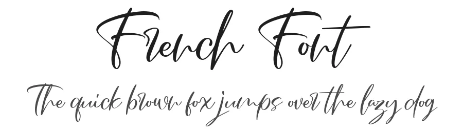 French Font by Vitalii — Script Handwritten Font
