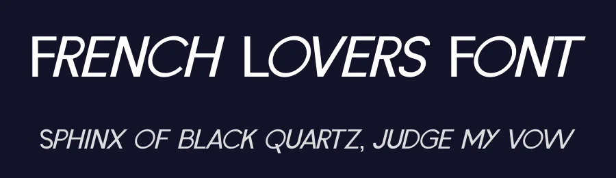 French Lovers Font by Silver Stag — Sans Serif Font — thumbnail 2