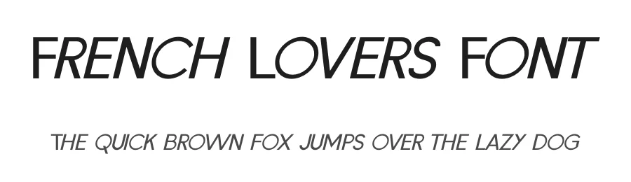 French Lovers Font by Silver Stag — Sans Serif Font