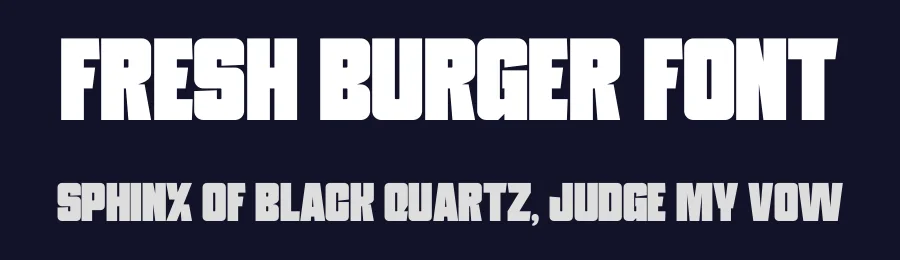 Fresh Burger Font by Pian45 — Display Font — thumbnail 2