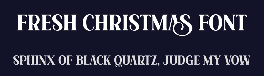Fresh Christmas Font by Jasa 7NTypes — Display Font — thumbnail 2