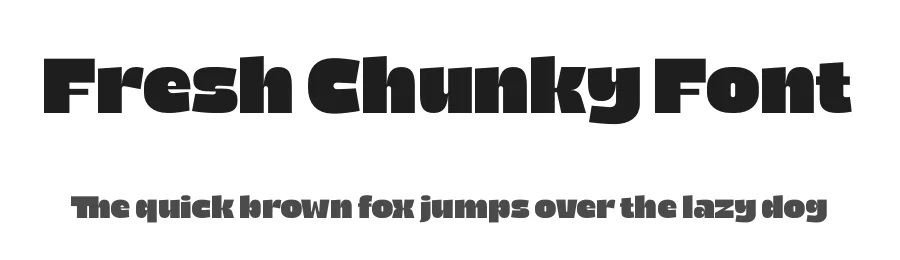 Fresh Chunky Font by timelesstype.co — Sans Serif Font