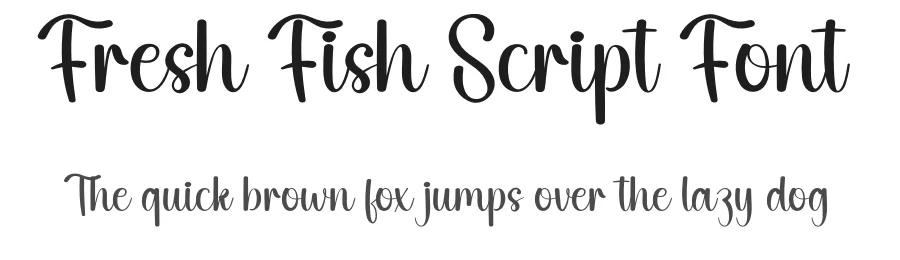 Fresh Fish Script Font by creativeletter — Script Handwritten Font