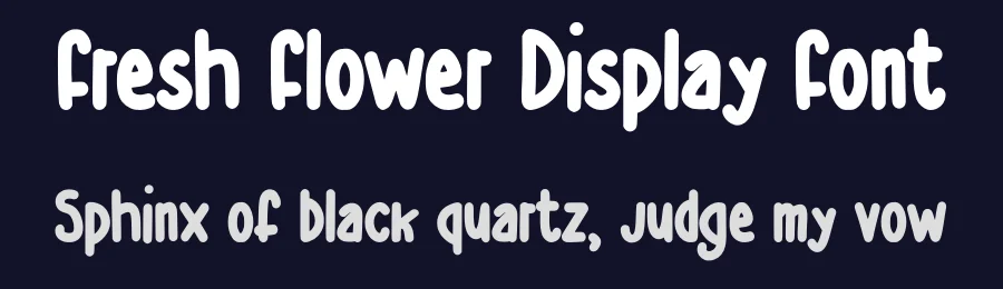 Fresh Flower Display Font by Craftedtype — Decorative Font — thumbnail 2