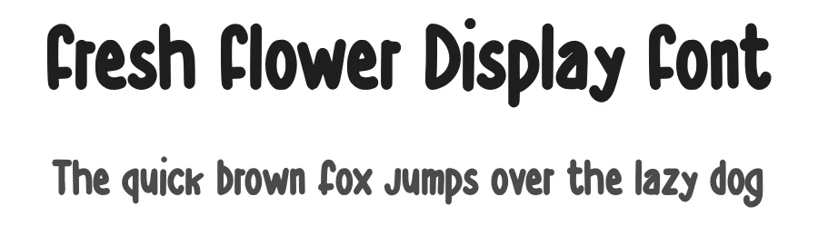 Fresh Flower Display Font by Craftedtype — Decorative Font