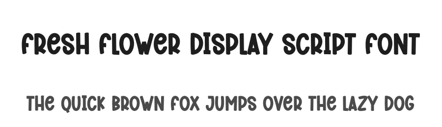 Fresh Flower Display Script Font by creativeletter — Script Handwritten Font
