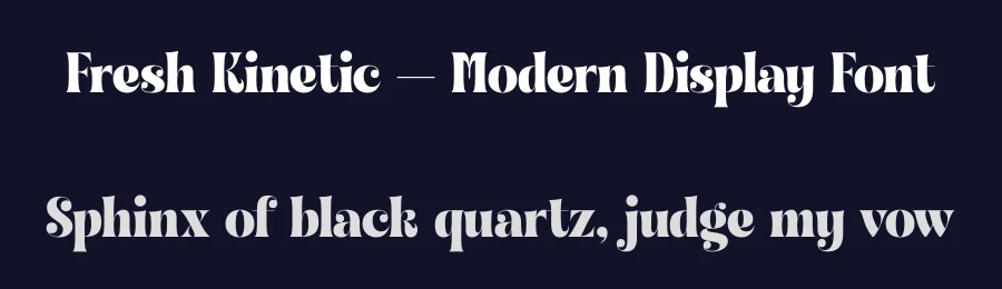 Fresh Kinetic – Modern Display Font by timelesstype.co — Serif Font — thumbnail 2
