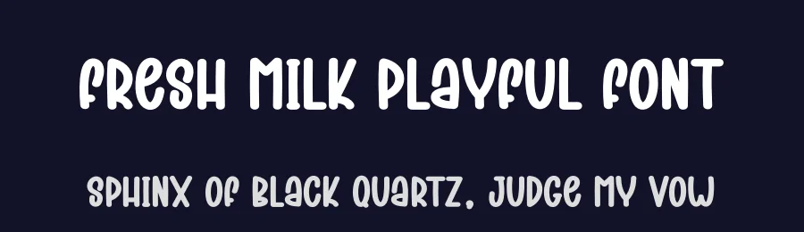 Fresh Milk Playful Font by andikastudio — Display Font — thumbnail 2