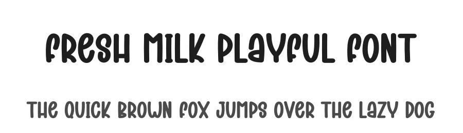 Fresh Milk Playful Font by andikastudio — Display Font
