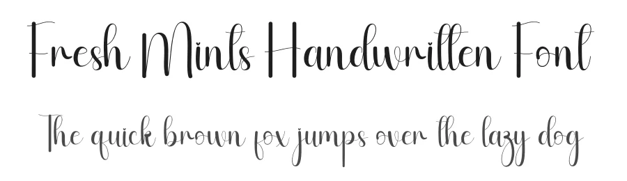 Fresh Mints Handwritten Font by andikastudio — Script Handwritten Font
