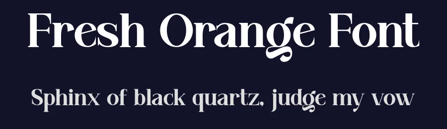 Fresh Orange Font by Funtype — Serif Font — thumbnail 2