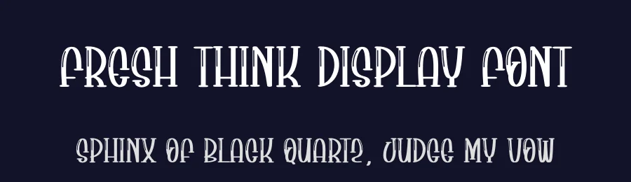 Fresh Think Display Font by andikastudio — Display Font — thumbnail 2