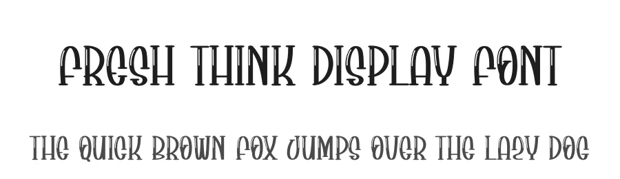 Fresh Think Display Font by andikastudio — Display Font