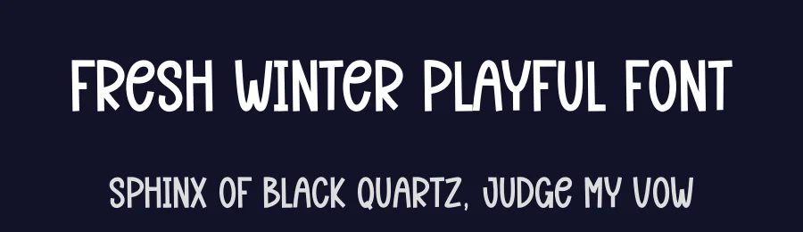 Fresh Winter Playful Font by creativeletter — Display Font — thumbnail 2