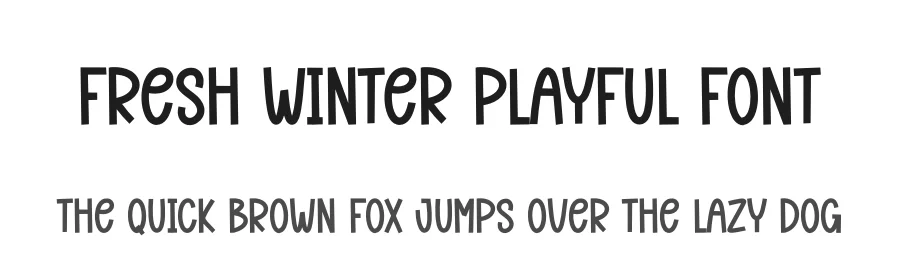 Fresh Winter Playful Font by creativeletter — Display Font