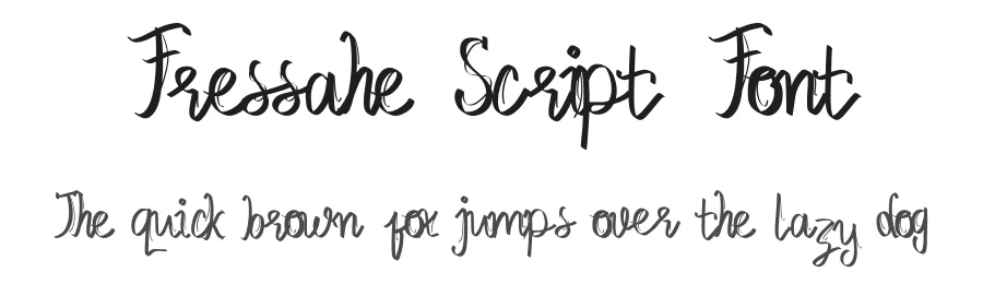 Fressahe Script Font by Dhabee — Script Handwritten Font
