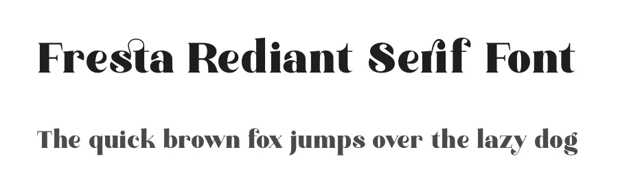 Fresta Rediant Serif Font by timelesstype.co — Serif Font