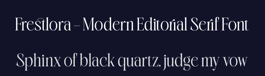 Frestlora – Modern Editorial Serif Font by timelesstype.co — Serif Font — thumbnail 2