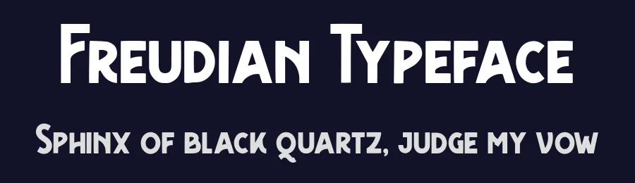 Freudian Typeface by Garisman Std — Decorative Font — thumbnail 2