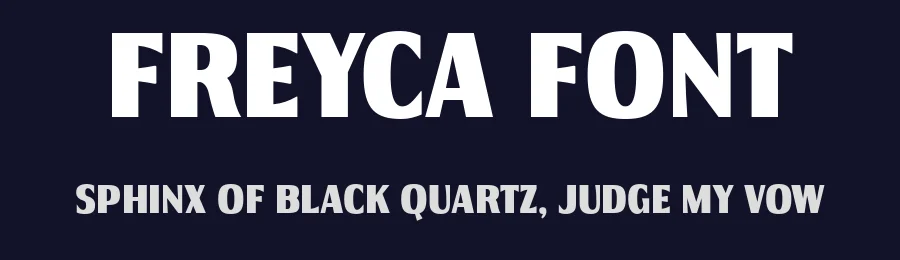 Freyca Font by Drizy — Sans Serif Font — thumbnail 2