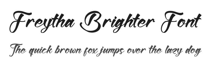 Freytha Brighter Font by glorytype — Script Handwritten Font