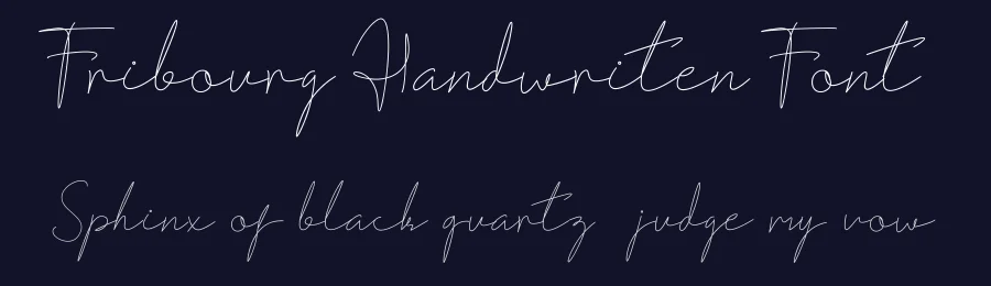 Fribourg Handwriten Font by Heloyud — Script Handwritten Font — thumbnail 2