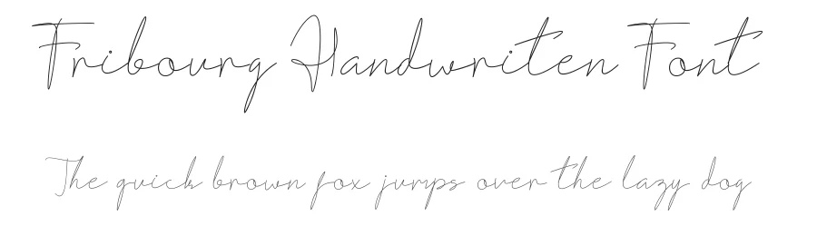 Fribourg Handwriten Font by Heloyud — Script Handwritten Font