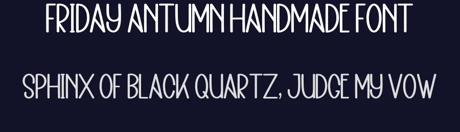 Friday Antumn Handmade Font by inermediaSTUDIO — Display Font — thumbnail 2