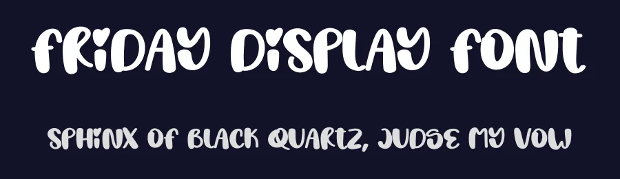Friday Display Font by creativeletter — Script Handwritten Font — thumbnail 2