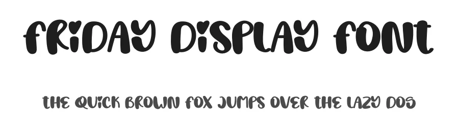 Friday Display Font by creativeletter — Script Handwritten Font