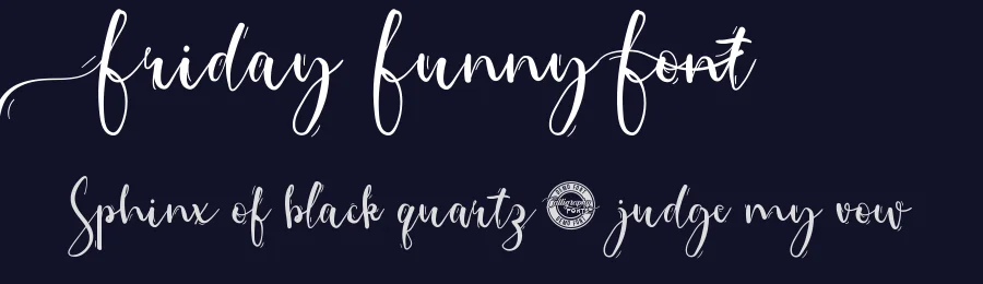Friday Funny Font by CalligraphyFonts.net — Display Font — thumbnail 2