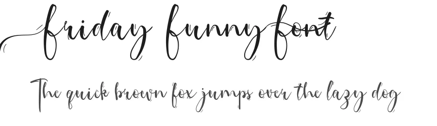 Friday Funny Font by CalligraphyFonts.net — Display Font