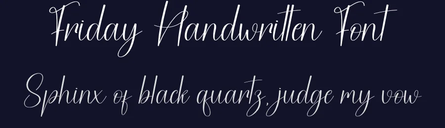 Friday Handwritten Font by creativeletter — Script Handwritten Font — thumbnail 2