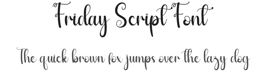 Friday Script Font by andikastudio — Script Handwritten Font