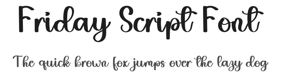 Friday Script Font by inermediaSTUDIO — Script Handwritten Font