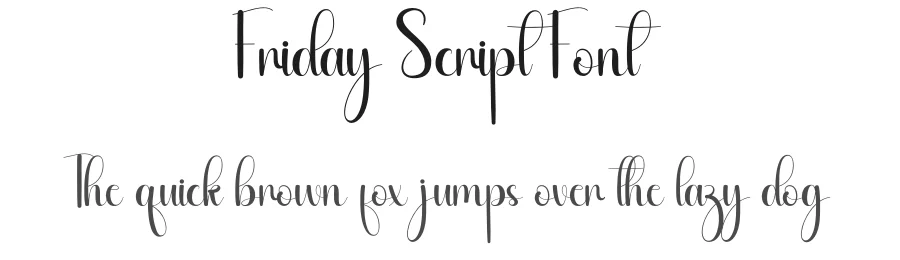 Friday Script Font by andikastudio — Script Handwritten Font
