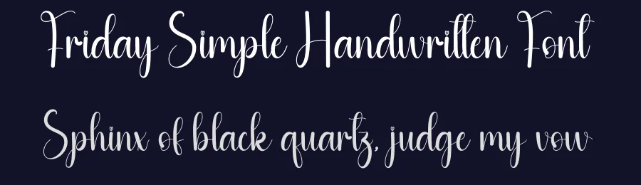 Friday Simple Handwritten Font by andikastudio — Script Handwritten Font — thumbnail 2