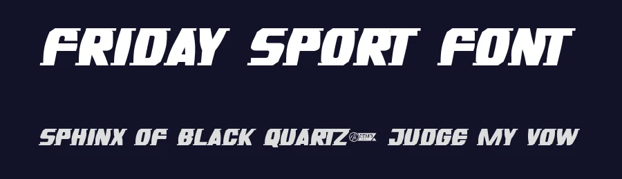 Friday Sport Font by nihstudio — Display Font — thumbnail 2
