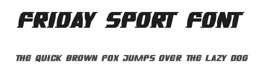 Friday Sport Font by nihstudio — Display Font